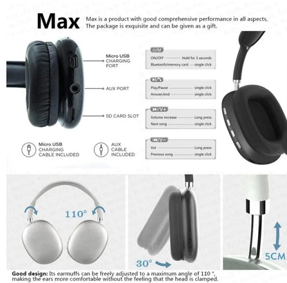 P9 Noise Cancelling Wireless Bluetooth Headphones